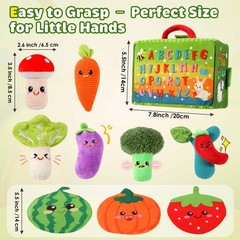 Baby Sensory Garden Plush Toy – Soft Fruits Vegetables for 6-12 Months