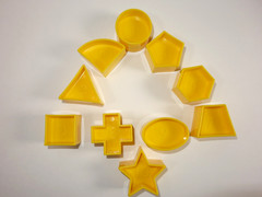 Tupperware Tuppertoy Shape O Ball Shape Sorter 1-10 Replacement Shapes Only