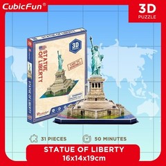 Cubic Fan Statue of Liberty Mini Model Three-Dimensional Puzzle Paper Craft