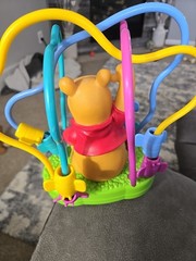 VTG Winnie Pooh Bear Baby Bead Maze Toy Honey Bee Around Rollercoaster MANUAL