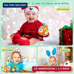 Toddler Toys for 1 Year Old Boy,Press to Go Car Baby Toys 6-12-18 Months,Push To