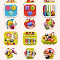 7 in 1 Baby Toys 6 to 12 Months Activity Cube Montessori Toys for 1