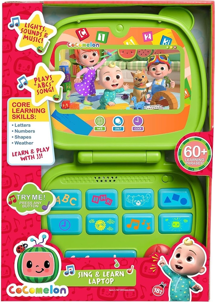 Cocomelon Sing and Learn Laptop Toy for Kids