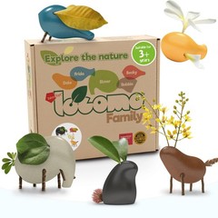 Taksa Toys Wooden Animal Figures Approximately 21.5 x 19 x 7 cm, Multicolored