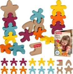 Fisher-Price Wood Montessori Toy Stacking Shapes, American Montessori Society Se