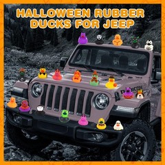 Fudragtn 50 Pcs Halloween Rubber Ducks Halloween Ducks For Jeeps Ducking Random