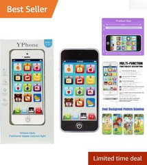 Kids Learning Music Phone Toy – Compact Touch Screen with Rechargeable Battery