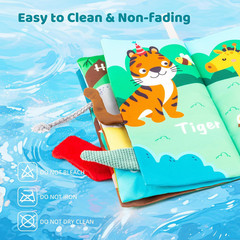 Touch & Feel Crinkle Cloth Baby Book – Early Learning 0–18M
