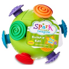 Colorful Bouncy Sensory Play Ball Toy Infants Toddlers Interactive Fun 12M New