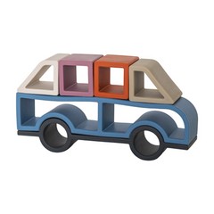 Montessori Stacking Silicone Toy Vehicles Car Truck Van