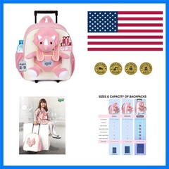 Toddler Suitcase w. Plush Pink Triceratops Toy Kids Gift 3-9 | 2-in-1 Kids Lu…