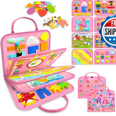Gojmzo Busy Board Montessori Toys For Toddler Girl Birthday Gifts Busy Book