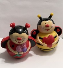Singing Light Up Ladybug Weeble Wobble Like Set Of Toy Ladybug Bumble Bee