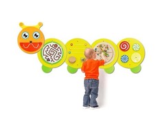 Monlaurd Caterpillar Montessori Busy Board,Sensory Board,Educational Wooden Toys