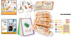 Interactive Montessori Phonics Reading Blocks & Flashcards – Safe & Fun Learning