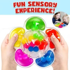 Montessori Five Color Sorting Sensory Toy for Kids Colorful Balls for Fine Motor