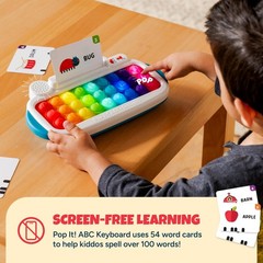 Multicolor ABC & Spelling Pop It Keyboard – Sensory Learning Toy for Toddlers 1-