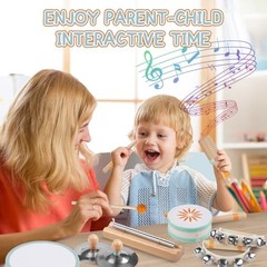 Baby Musical Instruments – Montessori Musical Toys for Toddlers 1-3, Neutral