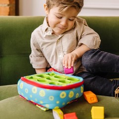 Juguete clasificador de formas para niños, agarre fácil para bebés con mochila