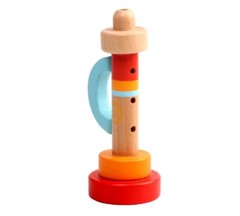 Wooden cartoon bird whistle children’s wooden Orff instrument toy