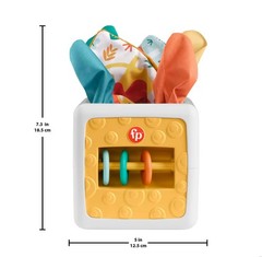 Tissue Fun Activity Cube Baby Sensory Crinkle Toys for Newborns, Unisex