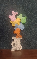United Feature Syndicate Peanuts Snoopy & Woodstock 6pc Multicolor Stacking Toy