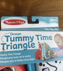 Melissa & Doug Ocean Tummy Time Triangle Baby Toy Infant Developmental NEW