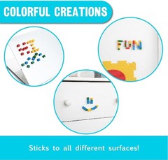 Mini STEM Building Blocks with Sticky Surface, 125 Non Toxic Cubes in Four