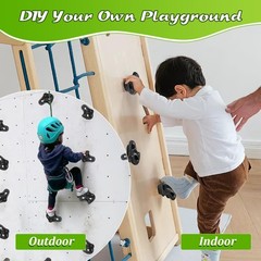 20PCS Rock Climbing Holds for Kids Climber,Extra Large Adult Rock Climbing St…
