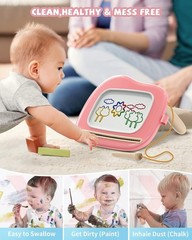 Fun and Safe Magnetic Doodle Board for 1-3 Olds – Color Recognition Play