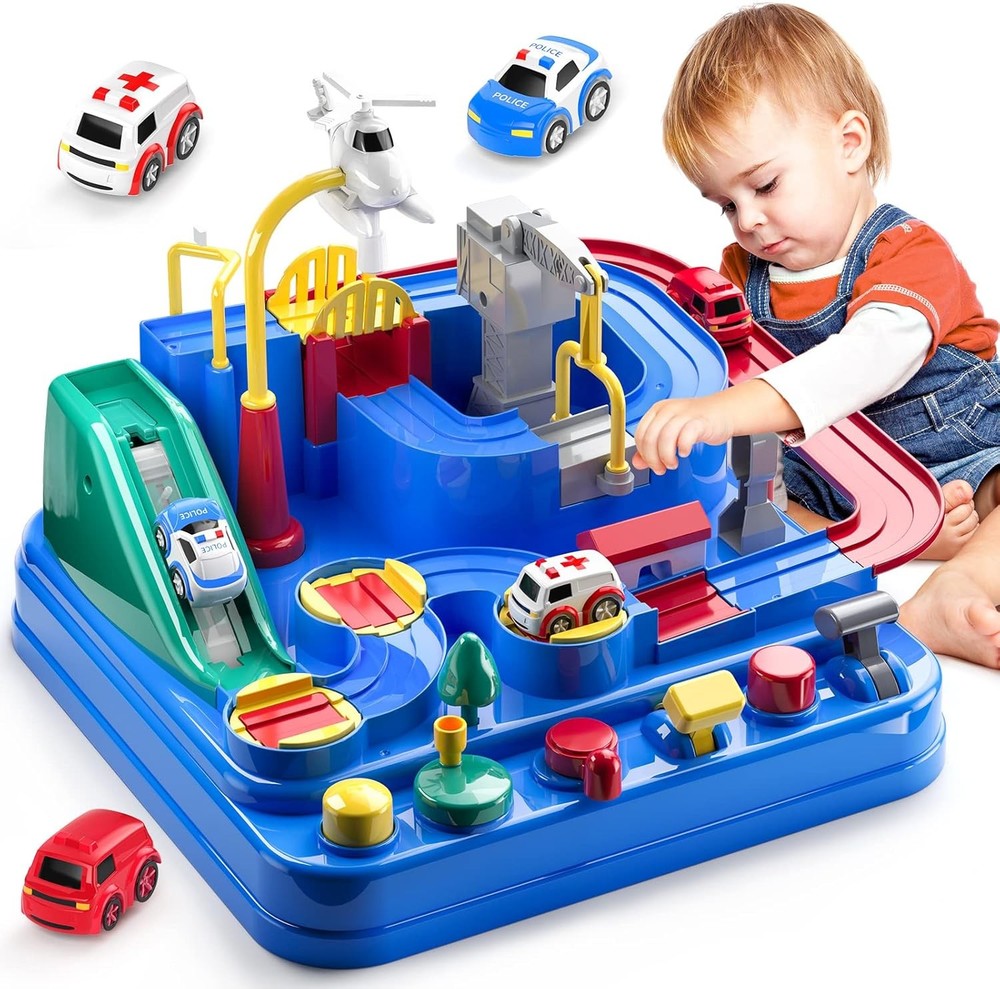 Race Track Car Toys for Kids 3 4 5 6 Years Old – City Adventures Set for Boys ..