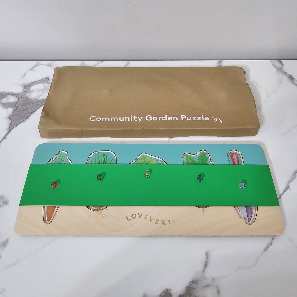 Lovevery Community Garden Vegetable Puzzle Adventurer Kit 16-18 Months