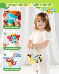 Musical Flying Ladybug Toy – Car Seat, Stroller, Crib & Play Gym Hanging Toys…