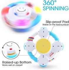 DMG PKG My Spin & Learn Steering Wheel Interactive Toy Lights and Sounds