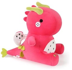 Cute Dragon Fruit Dinosaur Plush Dino Stuffed Animal Plushies 10 inch Red B
