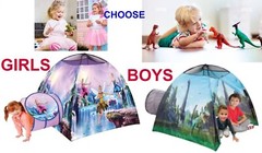 Play Tent Tunnel Dinosaur or Fairy Kids Pop Up Indoor Outdoor Fun Playhouse