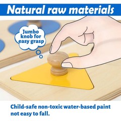 Montessori Shape Puzzle Toddlers 1-3 Color Sorter Baby Puzzles 12-18 Months