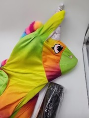 Bouncy Pals RAINBOW UNICORN Horse Toddler Bouncing Hopper Inflatable Ride + Pump