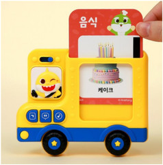 Pinkfong Baby Shark Bus Flash Cards Korean Words Learning Toddler Kid Play Toy