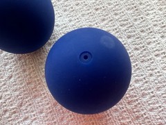 Lovevery The Thinker Play Kit Opposite Balls Heavy & Light Matte Blue Weighted