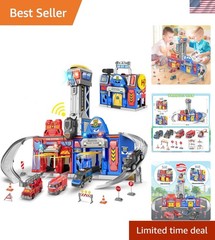 Educational City Action Toy Set with Lights and Sounds – Ages 3-8 – Portable Fun