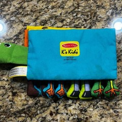 Melissa & Doug K’s Kids Educational Cloth Soft Book – Whose Feet?