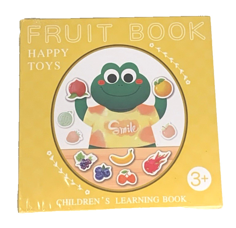 Children’s Fruit Book Magnetic Game Ages 3+ “Fun Interactive Play” Brand New