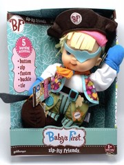 Baby’s First Zip-ity Friends Pirate 12″ Doll Button Zip Fasten Buckle Tie Learn