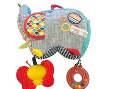 Fisher-Price Activity Elephant Baby Sensory Crinkle Rattle Crib Stroller Toy
