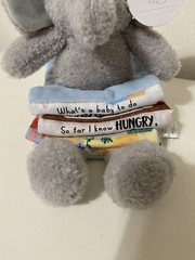 Mud Pie Reading Pals Blue Elephant Plush Soft Book NWT
