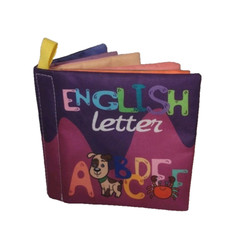 Soft Baby Book Fabric Cloth English Letter Alphabet Animal Crinkle Noise 4in.