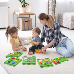 Crocodile Activity Wall Panel – Montessori Sensory Toy for Toddlers, Green
