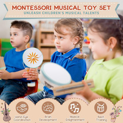 Baby Musical Instruments – Montessori Wooden Musical Toys for Toddlers Kids | 10