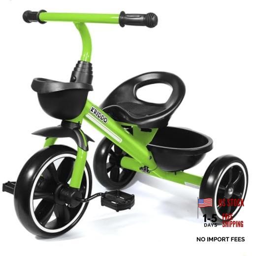 Tricycles Age 24 Month to 4 Years, Toddler Kids Trike for 2.5 to 5 Year Green